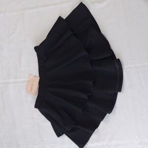 Shein Bae Girls Ruffle Skirt Size XS Black